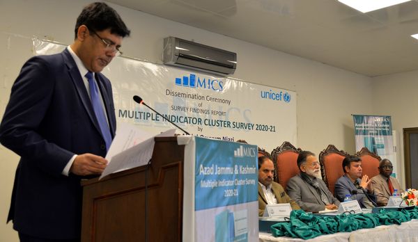 Dissemination Ceremony of Multiple Indicator Cluster Survey Azad Jammu & Kashmir (AJ&K) 2020-21