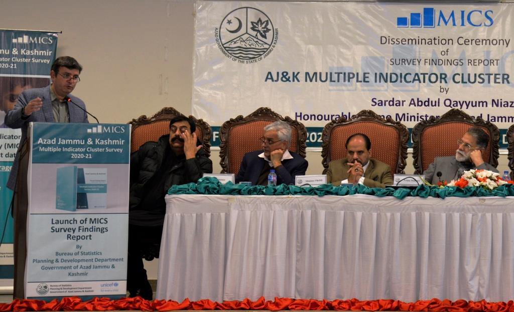 Dissemination Ceremony of Multiple Indicator Cluster Survey Azad Jammu & Kashmir (AJ&K) 2020-21